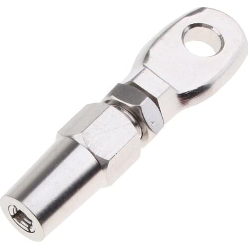 316 Marine Grade Stainless Steel Swageless Eye Terminal For 10mm Wire Rope, NEW