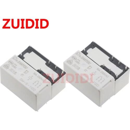 5PCS Relay SM-S-112D 8pins 16A 250VAC 12VDC