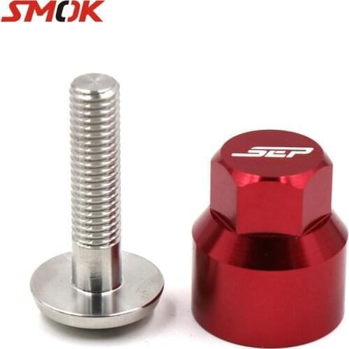 SMOK 8MM Motorcycle Accessories Fairing Body Spring Bolts Nuts Spire Speed Fastener Clips Anti-theft Screws Bolt For Scooters