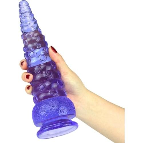 New Octopus Tentacle Butt Plug G-spot Massage Anal Dilator Toy Woman Men Orgasm Stimulate Anal Plug Big Dildos Massage Beads 18