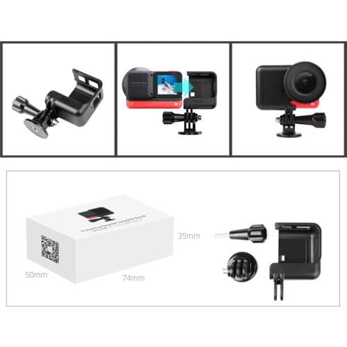 Quick Release Camera Frame Cage Protective Border for Insta360 One R Sport Camera Accessories with 1/4'' Adapter Base