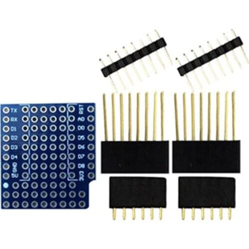 5 Piece D1 mini double sided perf board ProtoBoard Shield WIFI Internet of Things development board based