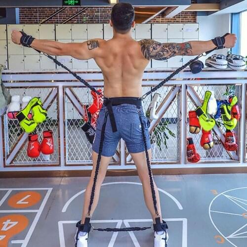 Sport Fitness Resistance Band Set Yoga Exercise Fitness Band for Gym Fitness Pilates Leg Arm Exercise Boxing Muay Thai Training