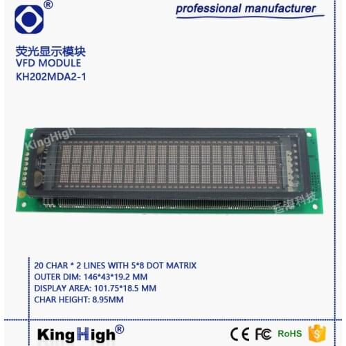 KH202MDA2-1 Vacuum fluorescence display module VFD display screen M202MD15FA AJ CU20029