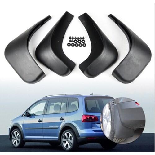Hot Selling 4pcs New Black Mud Flaps Splash Guards Mudguard Mudflaps Fenders For VW Touran 2004-2011 Car Styling Accessories