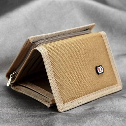 Korean Canvas Mens Wallet Zipper Boy Bag Multifunctional Classic Explosion Wallet Teen Card Holder Money Clip
