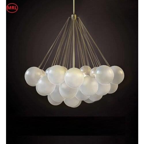 MRL Modern Nordic Bubble Chandelier lighting fixture for living room home hanging lights dining room clothing store fixtures