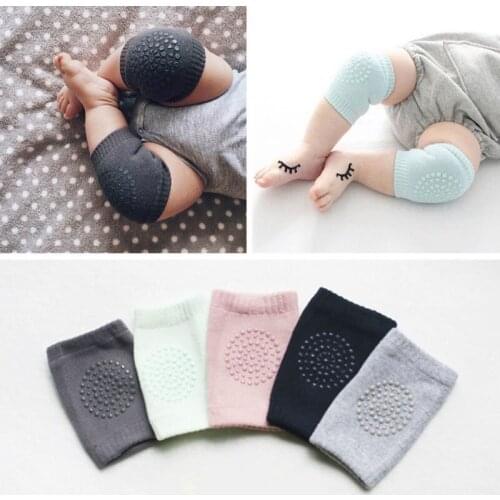 1 Pair baby knee pad kids safety crawling elbow cushion infant toddlers knee support protector baby kneecap Random Color