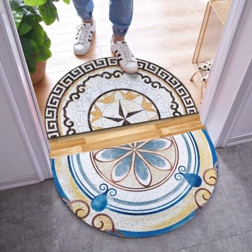New Arrive Dust Doormat Carpet Anti-Slip PVC Silk Loop Door Mat Eastern Minimalist Kitchen Mats Outsize Rug Foot Pads