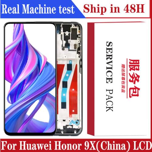 6.59” Original Display for Honor 9X China Version LCD Touch Screen Digitize Screen with Frame for HLK-AL00, HLK-TL00
