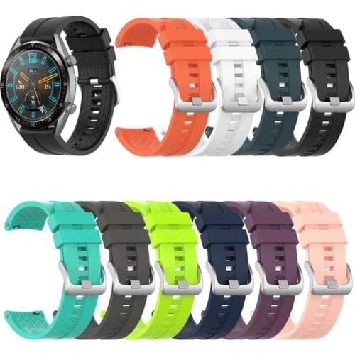For HuaweiWatch GT2(Pro)/-Samsung-Galaxy Watch3/-AmazfitGTR/-Garmin Smart Bracelet wristband Sport silicone strap 22mm