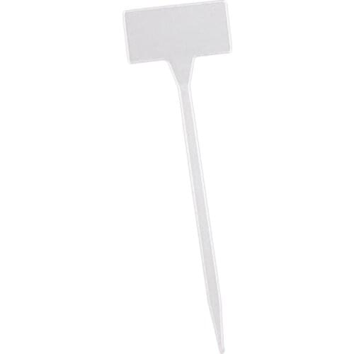 Gardens Planting Tools 50 Pcs Bonsai Plastic Plant Labels Garden Labels T-Type Upturned Garden Tags Markers Nursery Upturned Whi