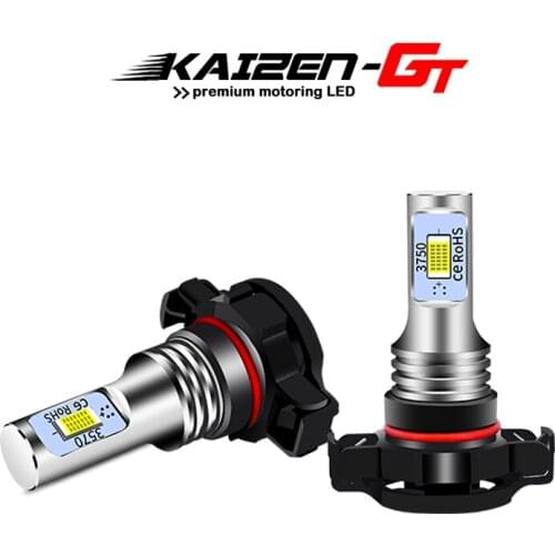 2PCS H16 5202 PS19W COB Chipset LED Fog Light Bulbs For Chevrolet Colorado Silverado 1500 GMC Canyon White 3000K Golden Ice Blue