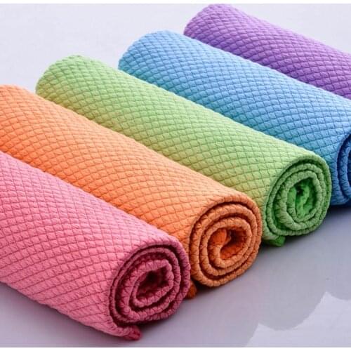 10Pcs Home Kitchen Soft Cleaning Dust Cloth Tableware Dish Car Washing Rag Towel Soft Multipurpose Good Cleaning Effect
