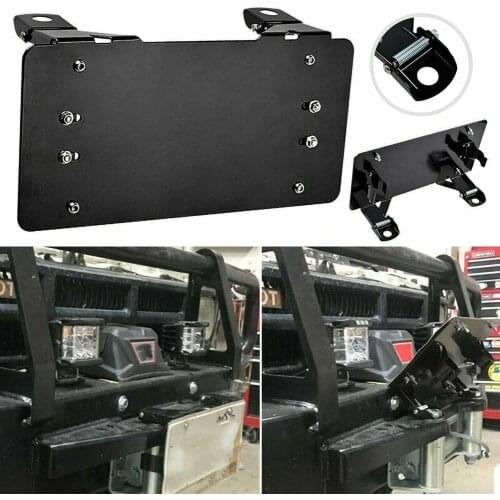 Solid Steel FLIP-UP Winch Roller For Fairlead License Plate Mount Bracket Holder