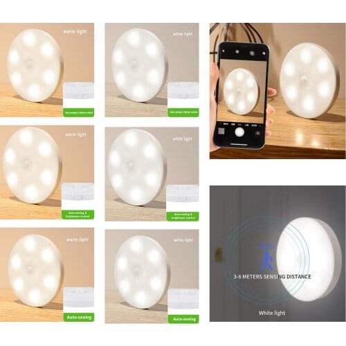 New Smart PIR Motion Sensor Night Light Backlight LED Lamp For Children Kids Living Room Bedroom Lighting