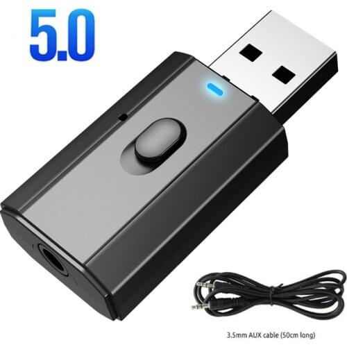 USB Bluetooth 5.0 Adapter 4 In 1 Bluetooth Audio Transmitter Receiver For TV PC Headphones Home Stereo Car HIFI Audio
