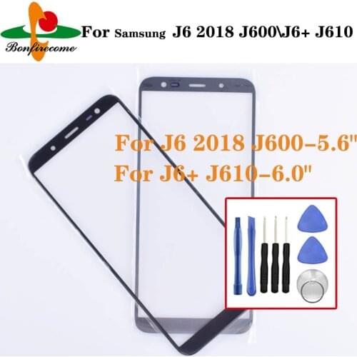 For Samsung Galaxy J6 2018 J600 J600F J6 Plus J6+J610 Front Outer Glass Lens Touch Screen Lens Replacement