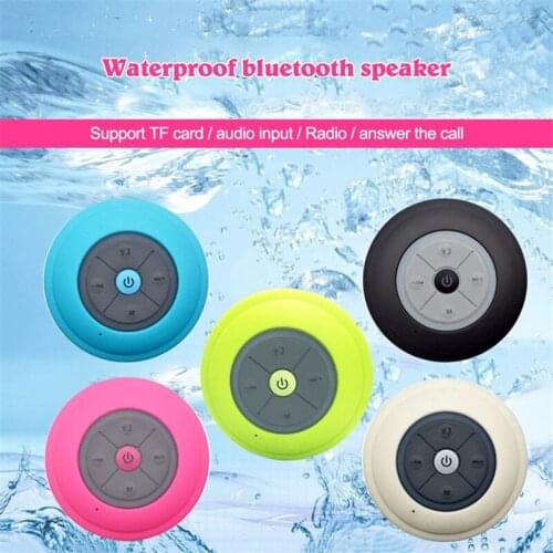 Waterproof Bluetooth Music Speakers Mini Wireless Portable Hands-free TF Card FM Radio Subwoofer Audio LED Speakers