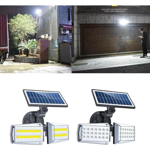 Waterproof Solar Wall Lamp Outdoor Garden Night Light 3 Modes 3000mAH Capacity