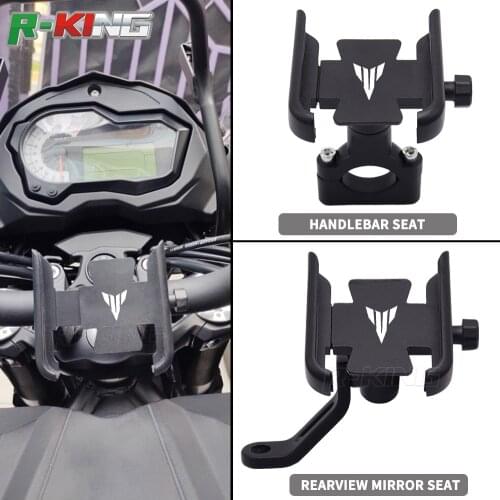 Motorcycle Handlebar Rearview Mirror Mobile Phone Holder GPS Stand Bracket For YAMAHA MT03 MT07 MT09 MT10 MT25 MT 03 07 09 10 25