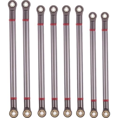 1/10 RC Vehicle Model Steering Servo Linkage Pull Rod Connectors 8x Upgrade Parts for Axial SCX10 Car Truck Buggy Accessory