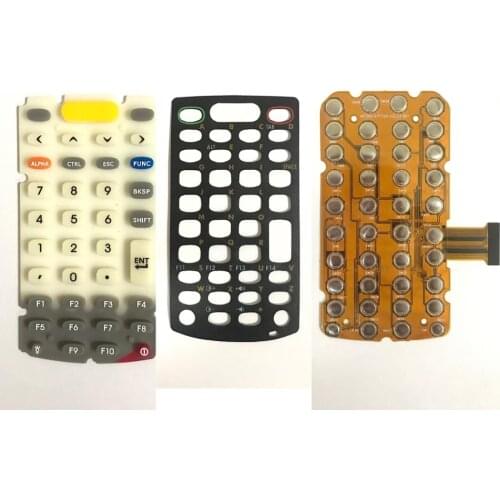 1set/lot New 38Keys Keyswitch+Keypad Overlay+Keypad For Motorola Symbol MC3000 3070 3090 MC3190 Barcode Scanner Reader Parts