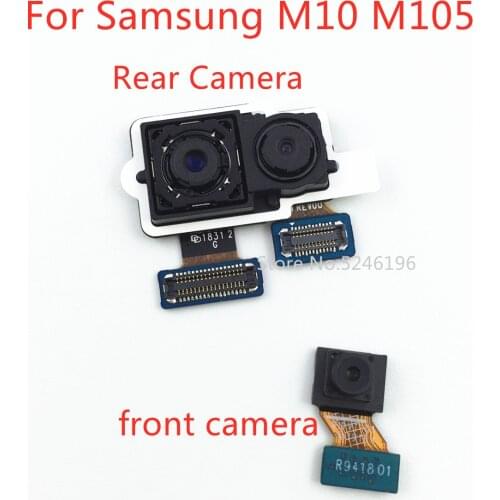 1pcs Back big Main Rear Camera front camera Module Flex Cable For Samsung Galaxy M10 SM-M105F Back Main Flex Cable Replace Part