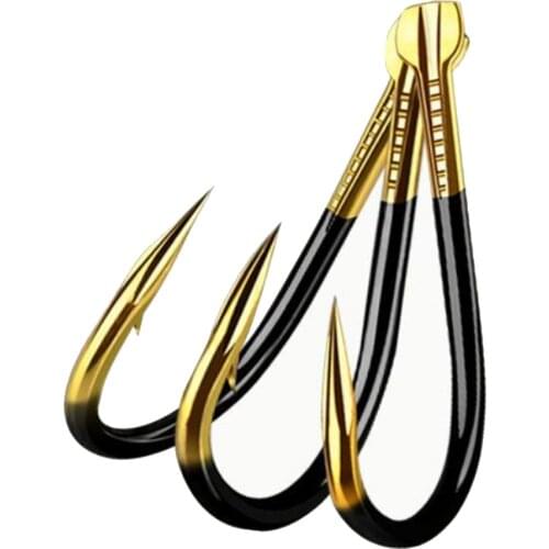 10pcs Fishing Hooks Fishhooks Fishing Accessories Supplies Lures Carp Fishing Tackle Barbed Colored Tungsten Alloy 5 6 15 Sizes