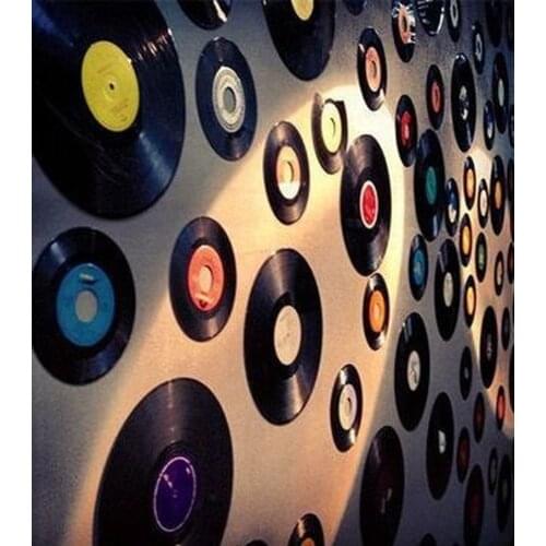 12 Inch Vinyl Record Decoration Wall Hanging Decoration for Bar Cafe Indoor Wall Decoration Retro Nostalgic Old Record