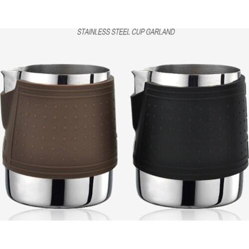 350ML Espresso Steaming Pitcher Coffee Milk Frothing Cup Coffee Steaming Pitcher Milk Jug Pull Flower Cup Coffee Cappuccino