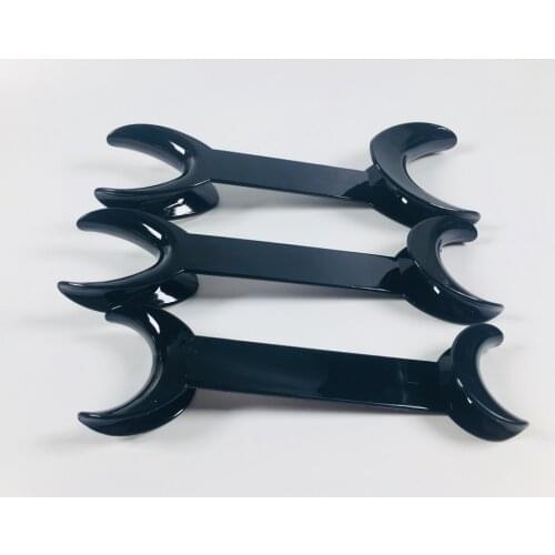 5Pcs Dental Cheek Retractor Opener Lip Retractors Dentist Large Medium Small Mouth Opener Double Head Black Contrast