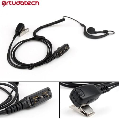 Artudatech G-Shape Ear Hook Earpiece Headset PTT For Hytera PD700 PD780 PD580 PD 700 780 580 Walkie Talkie Accessories