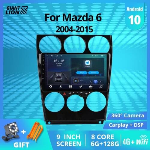 2din Android 9.0 Car Radio Player For Mazda 6 2004-2014 Car Multimedia Videp Player 2din Dvd Gps Navigation Auto Radio Stereo