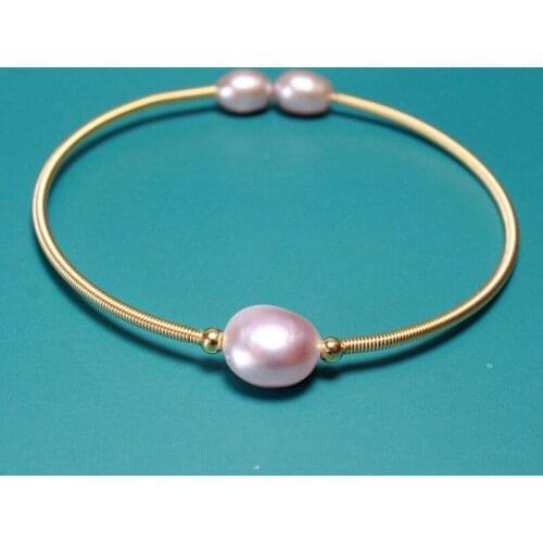 Wholesale Bulk Natural Pearl Cuff Bracelets Copper Chain Fashion Jewelry Bracelets Luxury Designer For Women Adjustable 55CM