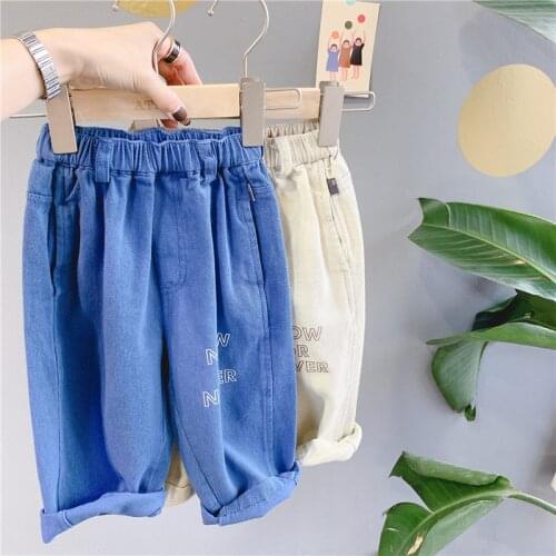 Toddler Girls Pants Fashion Korean Casual Letter Trousers For Girl Kids Pants 2 3 4 5 6 Years Children Girl Harem Pants 2020