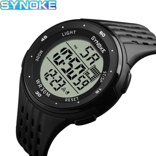 Men Watch Waterproof SYNOKE Brand Sports Watch Military Electronic Digital Watch Man 30M Waterproof Male Wristwatch montre homme