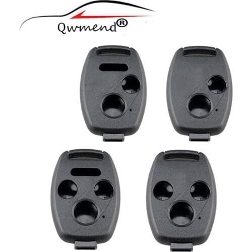2/3/4 Buttons Remote Car Key Shell for Honda Accord CRV Pilot Civic 2003 2007-2013 Replacement for Honda Key Fob Case