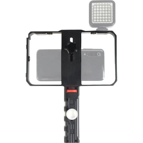 BGNing Video Camera Cage Stabilizer Film Making Rig for Mobile Phone Hand Grip Bracket Mount Cell Phone Holder Live Broadcast