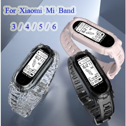 Fitness Bracelet For Xiaomi Mi Band 3 4 5 6 Rubber Watch Strap For Xiomi Xiami Miband3 Miband4 Miband5 Miband6 Watch Accessories