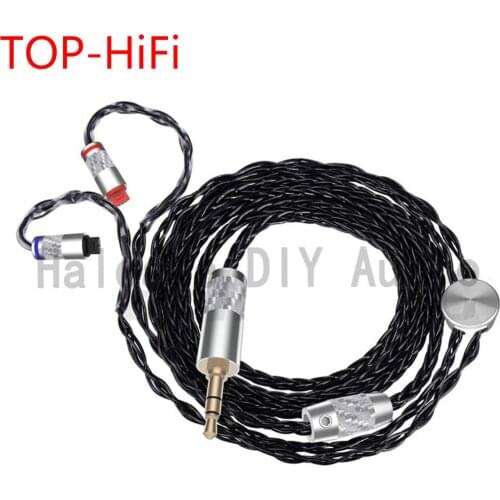 TOP-HiFi 7nOCC Silver Plated Headphone Upgrade Cable For im01 im02 im03 im04 im50 im70 Headphones