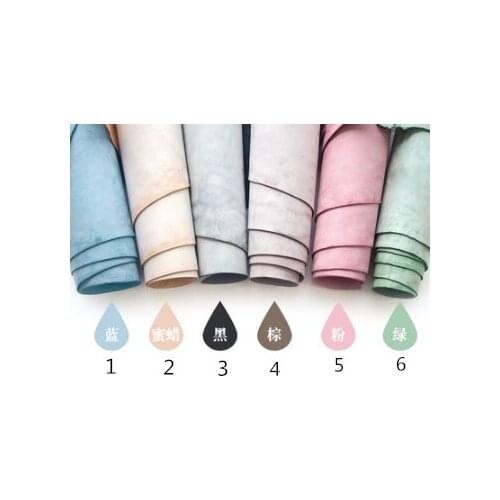 Imported handmade diy leather color wax white fog wax vegetable tanned leather leather leather fog wax skin head cowhide 1mm