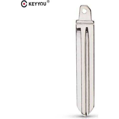 KEYYOU 10pcs #110 Folding Remote Flip Key Blank Uncut Blade For KIA K2 K3 K5 Carens Cerato Forte Car Fob Cover HYN14 Right Blade