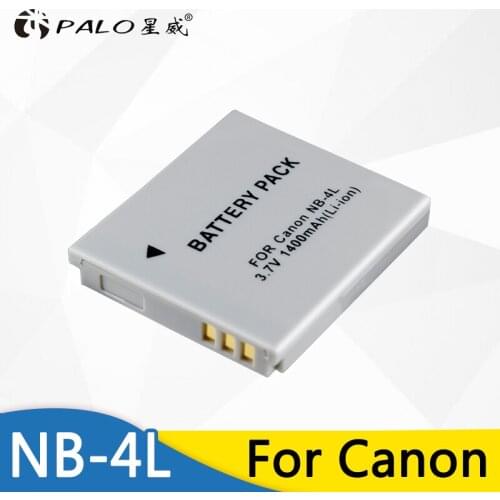 Palo NB-4L NB4L NB 4L Li-ion Battery Camera Battery for Canon IXUS 30 40 50 55 60 65 80 100 I20 For Canon PowerShot SD1000 1100