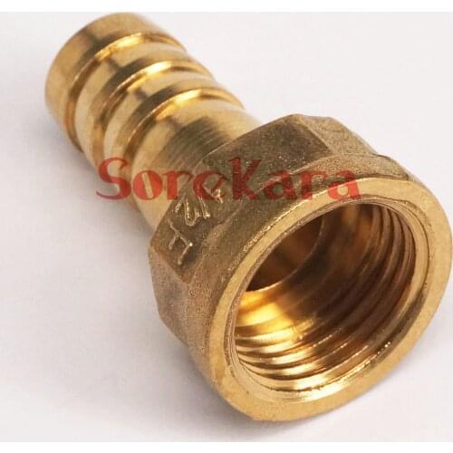 LOT 5 Hose Barb I/D 14mm x 1/2" BSP female Thread Brass coupler Splicer Connector fitting for Fuel Gas Water