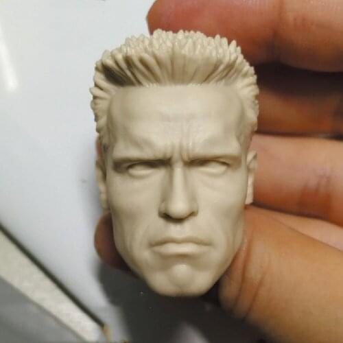 1:6 Scale Head carving Model Arnold Schwarzenegger Male White Head Sculpt Model fit 12" Action Figure for Collection in Stock