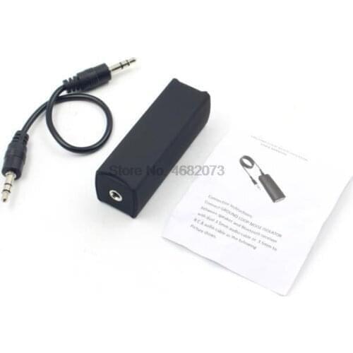 By DHL or Fedex 100pcs 3.5mm Audio Cable Anti-interference Ground Loop Noise Cancelling Reducer Filter Car Audio Stereo System