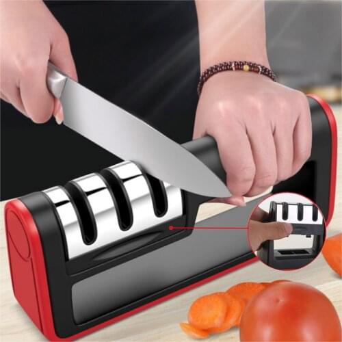Professional Knife Sharpener 3 Stages Stainless Sharpener Knife Sharpening Removable Tungsten Diamond Ceramic Sharpener