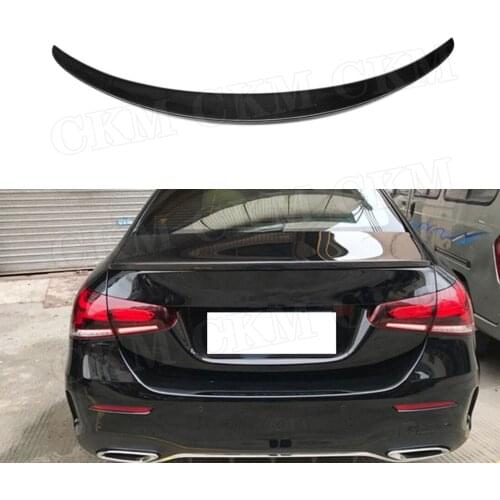 Carbon Fiber / FRP Rear Boot Lid Spoiler For Mercedes-Benz A Class W177 Sedan A200 A180 A250 Spoiler 2019-2020 Car Styling