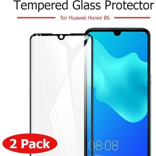 For Huawei Honor 8S Glass Screen Protector Full Cover Armor Tempered Glass For Huawei Y5 2019 5.71" Protective Film